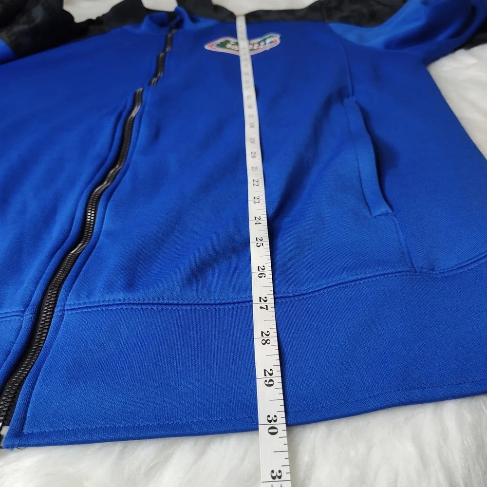 Florida Gators Full Zip Jacket Mens 2XL‎ Blue Black Embroidered Back Graphic